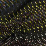 Jacquard Polyester Stretch Knit Fabric, 216 gsm, 160 cm — Black — photo 2