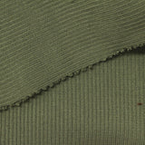 Polyester Stretch Rib Knit Fabric, 750 gsm, 117 cm — Green — photo 2