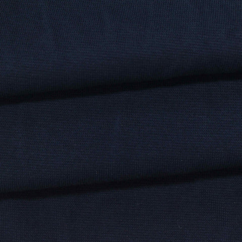 Navy Rib Knit, Cotton