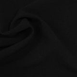 Polyester Viscose Stretch Woven Fabric, 237 gsm — Black — photo 2