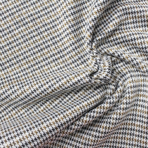 Black Fine-Houndstooth Jacquard, Polyester