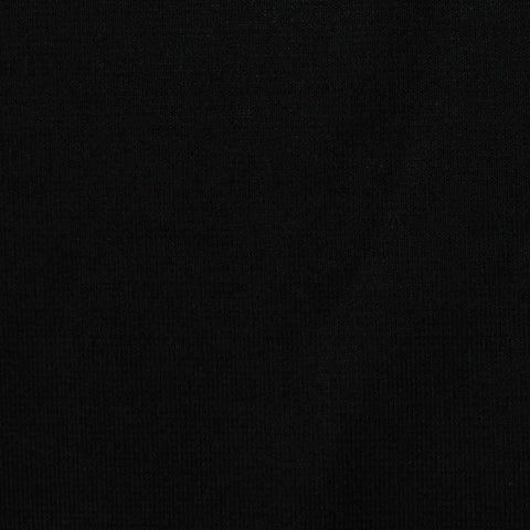 100% Polyester Interlock Knit Fabric, 233 gsm, 160 cm — Black