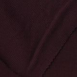 Cotton Stretch Rib Knit Fabric, 220 gsm, 130 cm — Brown — photo 2