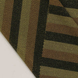 Black Horizontal-Stripe Jersey Knit, Polyester — photo 2