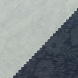 Dark Blue Tone-on-Tone Floral Jersey Knit, Polyester — photo 2