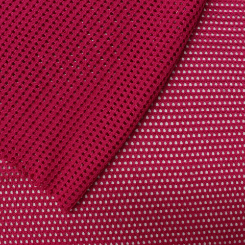 100% Polyester Rib Knit Fabric, 140 gsm, 170 cm — Pink