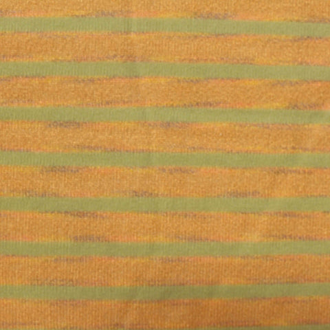 Orange Horizontal-Stripe Rib Knit, Viscose-Nylon, 130 gsm, 155 cm