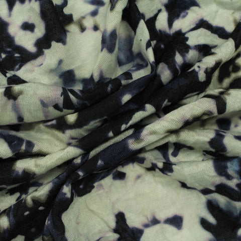 Dark Blue Abstract Jersey Knit, Polyester