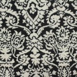 Dark Grey Floral Jacquard, Polyester — photo 2