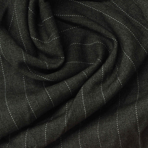 White Stripes Twill, Poly-Viscose