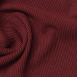 Polyester Stretch Rib Knit Fabric, 295 gsm, 150 cm — Red — photo 2
