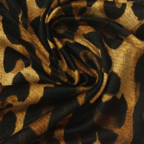 Brown Leopard Milk Silk Knit
