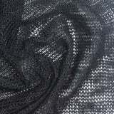Dark Grey Tone-on-Tone Chunky Knit, Poly-Viscose — photo 2
