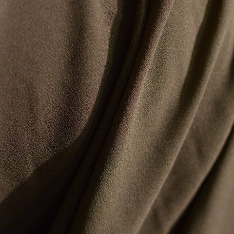 100% Polyester Linen-Look Fabric, 115 gsm, 147 cm — Brown