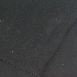 Brushed Polyester Stretch Milk Silk Knit Fabric, 230 gsm, 160 cm — Black — photo 2