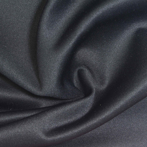 Washed Polyester Modal Stretch Scuba Knit Fabric, 260 gsm, 155 cm — Navy
