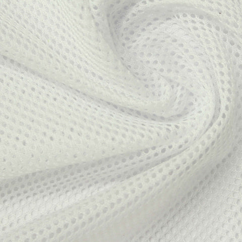 100% Polyester Mesh Fabric, 65 gsm, 160 cm — White