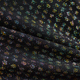 Jacquard Nylon Metallic Stretch Knit Fabric, 202 gsm, 156 cm — Black — photo 2