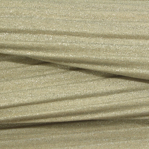 Light Olive Textured-Stripe Interlock Knit, Polyester