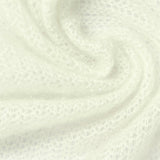 Cream Tone-on-Tone Chunky Knit, Polyester — photo 2