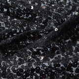 Black Sequin Knit, Polyester — photo 2
