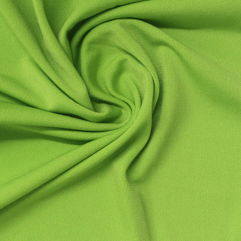Polyester Stretch Linen-Look Fabric, 200 gsm, 155 cm — Green