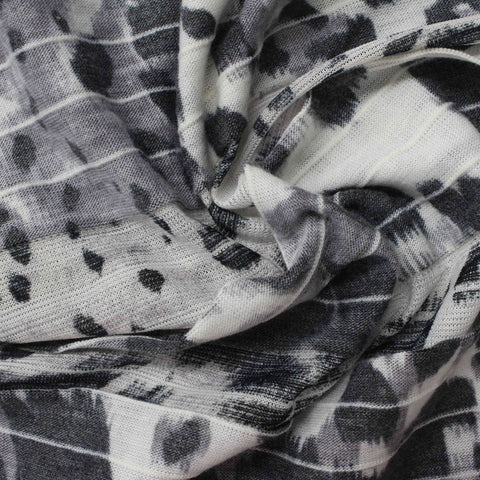 Black Brushstroke Jacquard