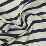 Slub 100% Cotton Jersey Knit Fabric, 140 gsm, 155 cm — White — photo 2