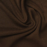 Polyester Cotton Stretch Rib Knit Fabric, 308 gsm, 135 cm — Brown — photo 2