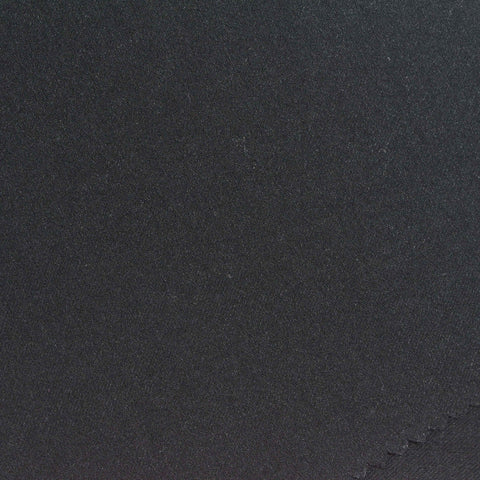 Viscose Nylon Stretch Bengaline Fabric, 300 gsm — Black