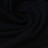 Brushed Cotton Polyester French Terry Fabric, 270 gsm, 185 cm — Black — photo 2