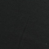 Brushed Polyester Stretch Rib Knit Fabric, 180 gsm, 185 cm — Black — photo 2