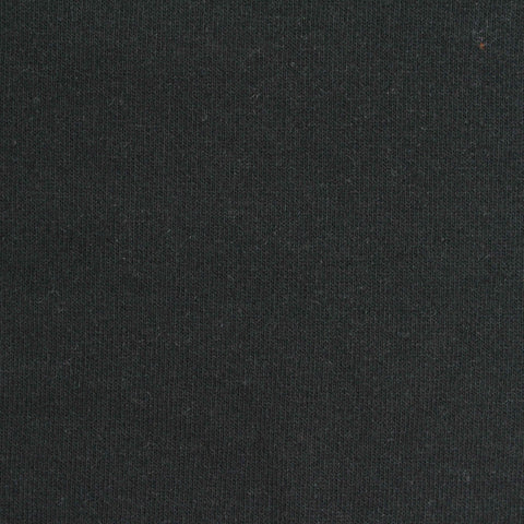 Cotton Polyester French Terry Fabric, 240 gsm, 180 cm — Black