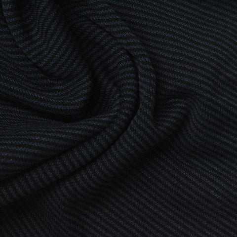 Polyester Stretch Knit Fabric, 265 gsm, 166 cm — Navy