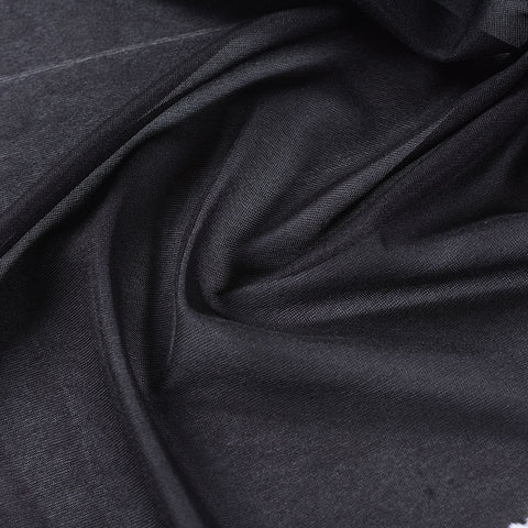 Dark Grey Marl Jersey Knit, Polyester, 65 gsm