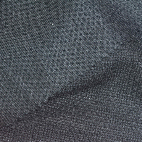 Charcoal Ribbed Rib Knit, Polyester