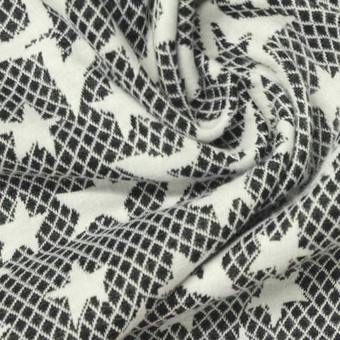 Black Stars Jacquard, Polyester, 260 gsm