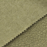 100% Polyester Sherpa Fleece Fabric, 330 gsm, 167 cm — Khaki — photo 2
