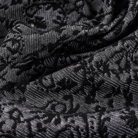 Black Abstract Jersey Knit, Polyester, 270 gsm