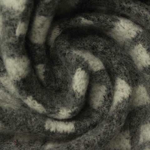 Jacquard 100% Polyester Knit Fabric, 350 gsm, 160 cm — Grey