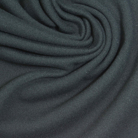 Brushed Polyester Stretch Sateen Fabric, 240 gsm, 155 cm — Blue