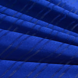 Blue Horizontal-Stripe Jacquard, Polyester — photo 2