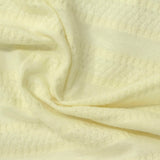 Light Yellow Horizontal-Band Jersey Knit, Cotton — photo 2