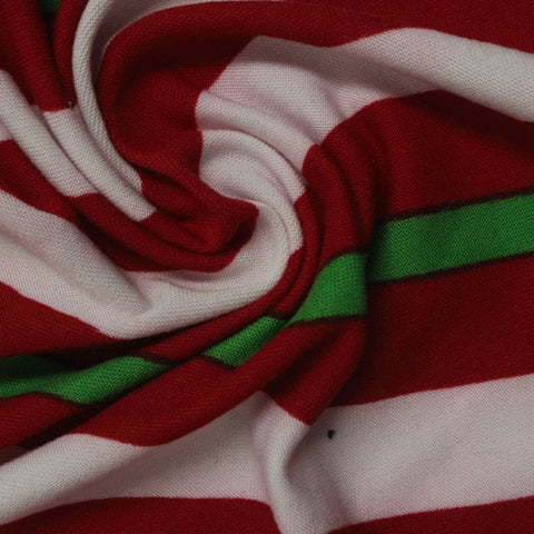 Red Stripes Milk Silk Knit, Polyester