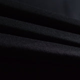 Cotton Stretch Sateen Fabric, 195 gsm, 147 cm — Black — photo 2