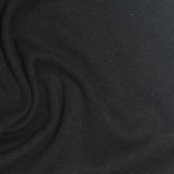 Polyester Stretch Rib Knit Fabric, 325 gsm, 162 cm — Black — photo 2