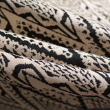 Black Abstract-Zigzag Jacquard, Polyester — photo 2