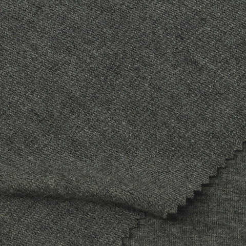 Dark Grey Marl French Terry, Poly-Viscose, 220 gsm, 170 cm