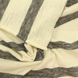 Dark Grey Horizontal-Stripe Jersey Knit, Cotton — photo 2