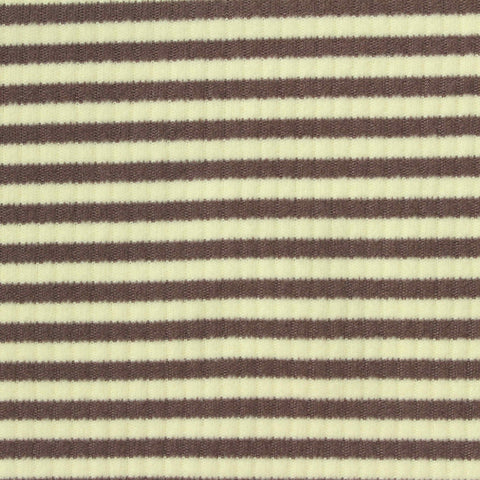 Brown Horizontal-Stripe Velvet, Polyester, 220 gsm